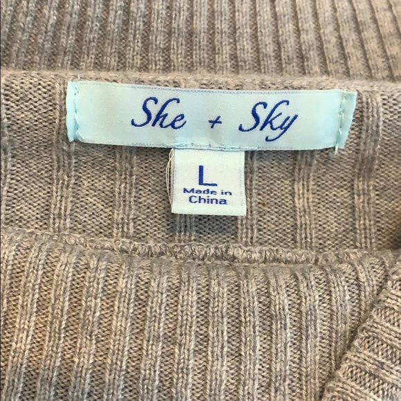 Grey Cropped Sweater - Picture 4 of 5